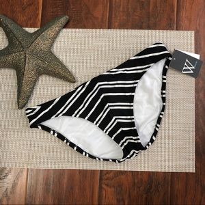 W Swim striped Bikini bottoms